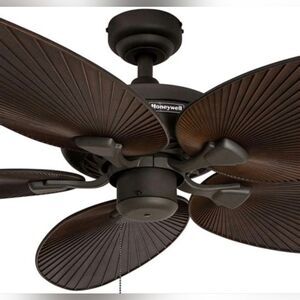 Honeywell Ceiling Fan Palm Island 52 Inch Tropical Bronze Finish 4spd Indoor/Out